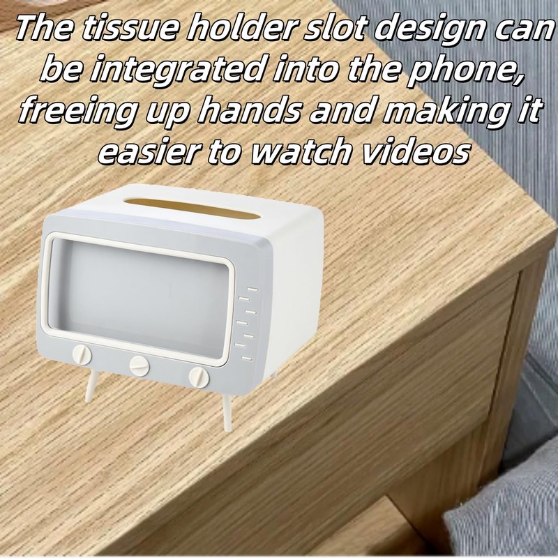 Tissue Holder Cute TV Shaped Tissue Dispenser Tissue Storage Box