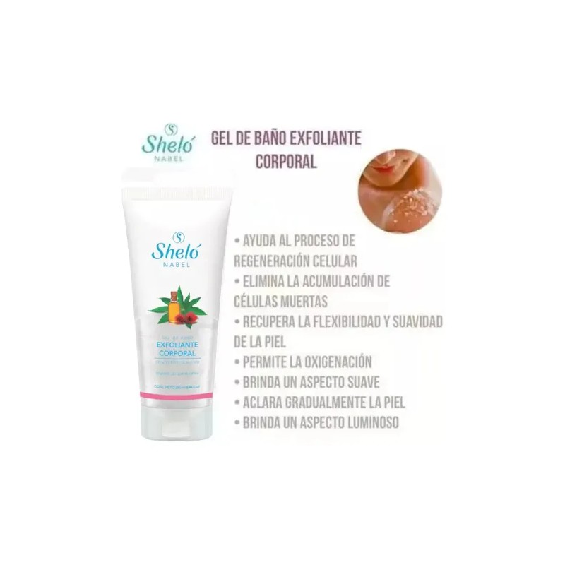 Shelo Nabel Gel de Baño Exfoliante Corporal Exfoliating Body Wash