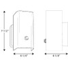 Progress Lighting 1-Light Glass Transitional Bath Vanity Light, White Glass