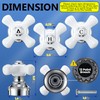Enhon 3 Pcs Porcelain Handle Set, Compatible with Price Pfister