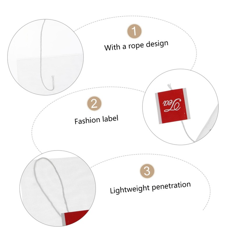 DOITOOL 3sets Tea Seal Bag Filter Bag for Loose Tea