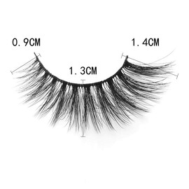 Smilart 7 Pairs 3D Mink Lashes Faux Natural False Eyelashes Fluffy Fake Eyelash Eyelashes Dramatic Look Eyelashes Extension Makeup Handmade Soft Thick Lashes Resuable Black (G-200)