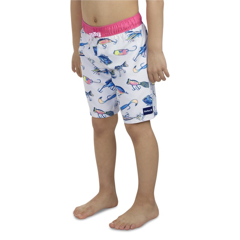 Hurley Boys' Pull On Swim Trunks, Bone/Allure, L
