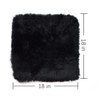 OKAYDA Natural Sheepskin Car Seat Cover Fluffy Square seat Cushion