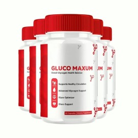 Gluco Maxum 5-Pack Gluco Maxum Capsules - Gluco Maxim Glycogen Support Pills - 300 Capsules