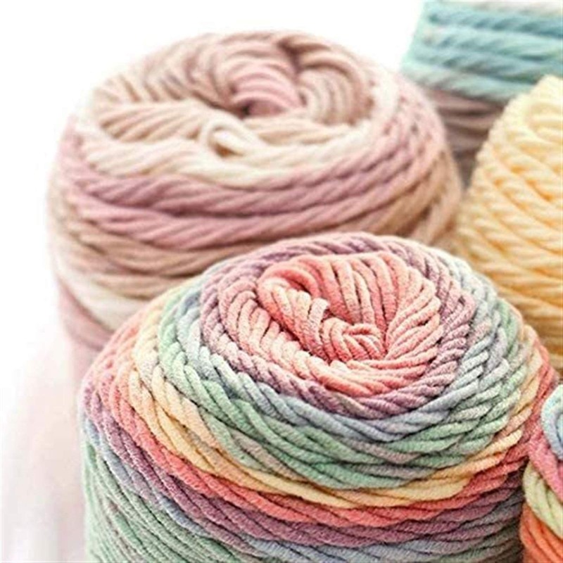 Natural Soft Silk Milk Cotton Yarn Thick Yarn Knitting Lover