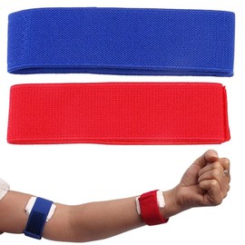 YJRUNFU Tourniquet, Tourniquet, For Nurses and Nurses, Dialysis, Protective Pads for Injections, Set of 2 Lengths, 1.3 inches (3.3 cm) Wide, Hospital, Individual, Arm, Venous, Artery, Tourniquet,