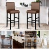 Lebaley 2 Pack Bar Stool Covers with Backs Waterproof Stretch