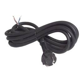 UNITEC 44552 Drill Cable, H07RN-F 2 x 1.5 mm², with Plug, 3 m