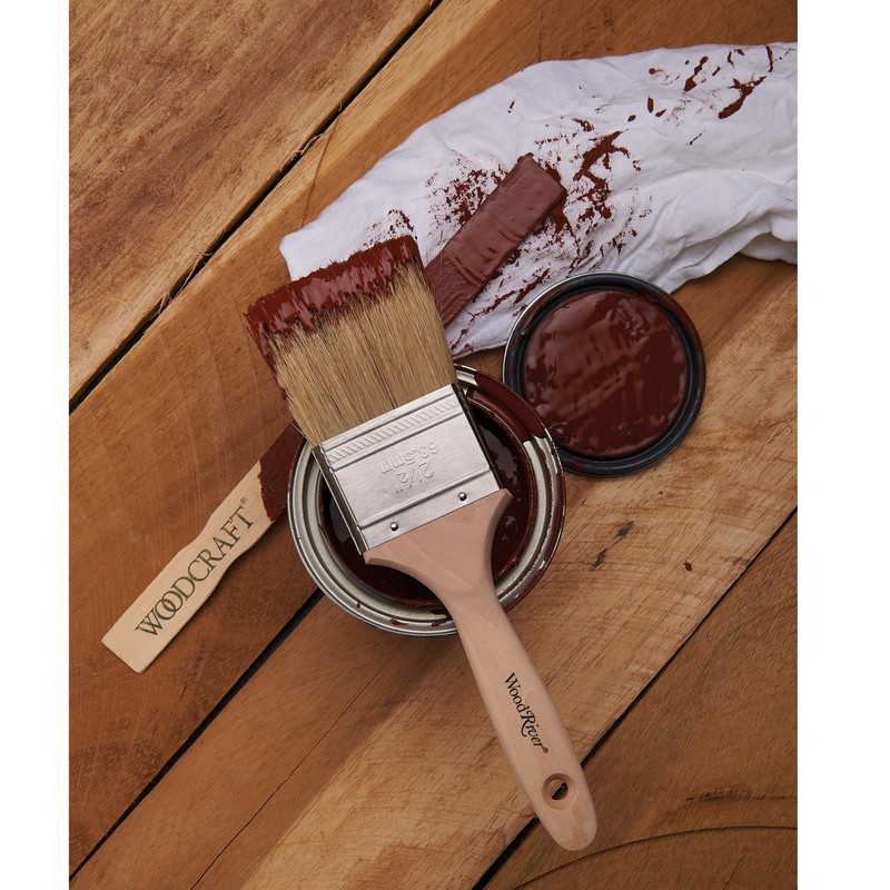 Woodriver 100% Natural Bristle Brush Set 6-Piece