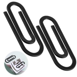 Set of 2 Stainless Steel Money Clips for Men - Money Clip, Money Clip for Office, School, Documents, Card Holder, Silver, black, Fashions
