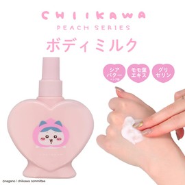 Chiikawa CW46479 Shobido Body Milk, White Peach Scent, 6.3 oz (180 g), Peach Series, Moisturizing, Shobido Original Design