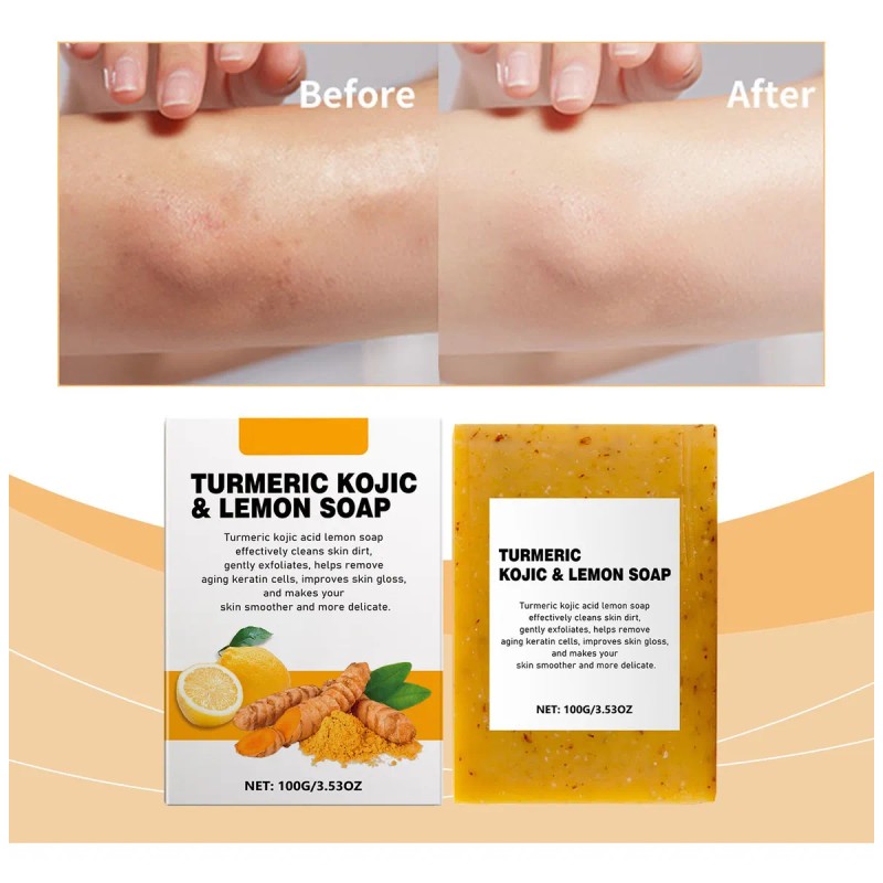 Tabletas De Limón Y Cúrcuma Z Soap, Limpiadoras, Faciales Y