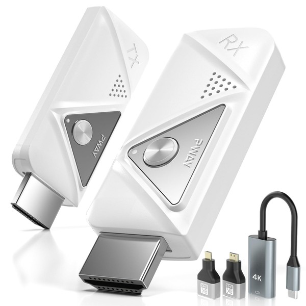 Wireless HDMI Transmitter and Receiver, 4K Decode Plug and Play