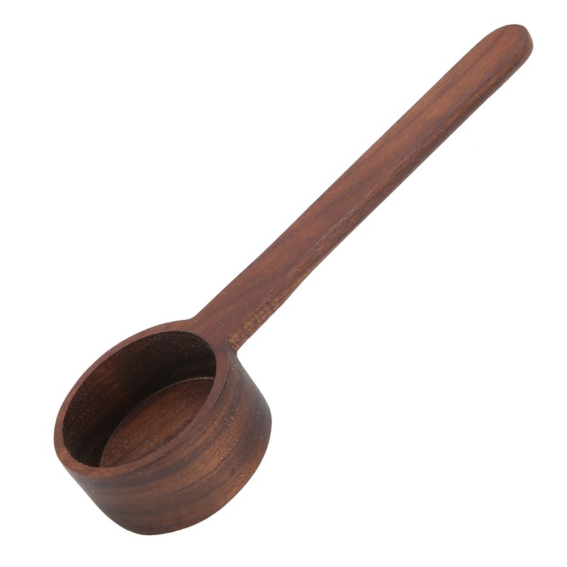2Pcs Walnut Coffee Bean Measuring Spoon Food Grade Salt Spoon