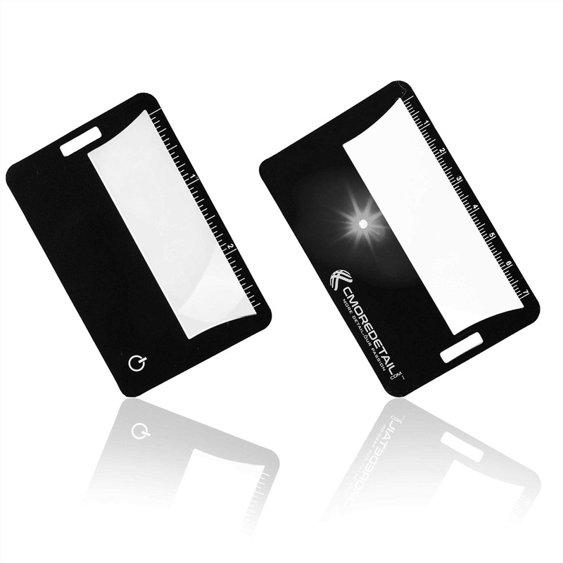 C cmoredetail 2 Credit Card Size 3x Lighted Magnifiers, Ideal