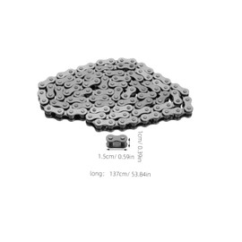 Alipis Chain Motorcycle Chain Kit Motorcycle Chains Go Karts Accessories Go Cart Chain Go Kart Parts Motorbike Chain Go Kart Chain Motorcycle Chain Replacement Metal