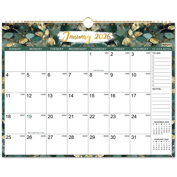2026 Wall Calendar - 2026 Calendar, JAN 2026 - DEC