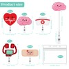 Pack of 10 Retractable Badge Holder ID Card Holder Nurse