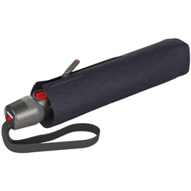 Knirps T.200 Duomatic Animal Pocket Umbrella – Automatic Open and Closing – Stormproof – Windproof – Animal Look - Black -