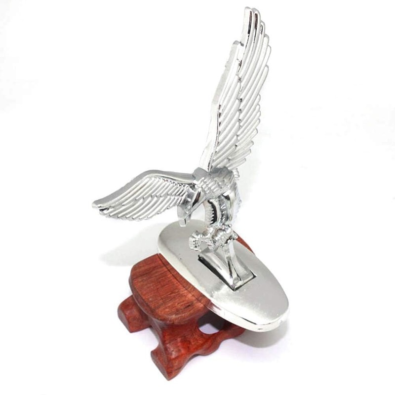 shenruifa 3D Emblem Car Front Hood Ornament Cover Chrome Eagle