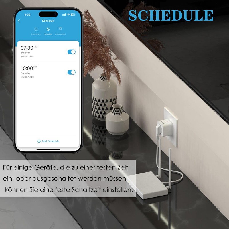 ROYOUNG WLAN Socket Pack of 1 Smart Home Plug 16