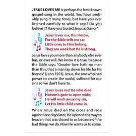 Jesus Loves Me (Gospel Tract - Packet of 100 - KJV)