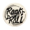 ID 0786 Rock N Roll Symbol Patch Retro Record Embroidered