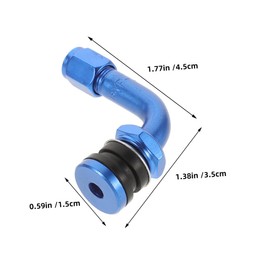 BUGUUYO 4pcs Tubeless Tire Valve Stems Heavy Duty Aluminum Alloy Design for Motorcycles and Replacement Nozzles