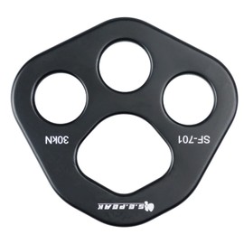 SEPEAK 30kN Aluminum Rigging Plate, Force Divider Plate Bear, Anchor Multipliers Connector Gear for Yoga Hammock Aerial Silk Descender Rock Climbing Outdoor Rescue,with 20 mm Holes/Holds Up to 6744lbs