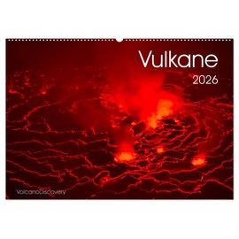 Vulkane 2026 Wall Calendar 2026 DIN A2 Landscape CALVENDO Monthly Calendar