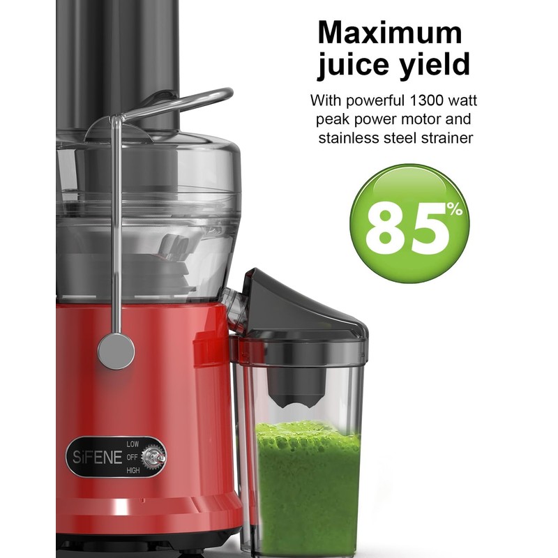 SiFENE Centrifugal Juicer Machine, Rapid 800W Juice Extractor, Large 3.2''