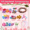 Tacobear Blumenkranz Bastelset Kinder DIY Haarkranz Blumen Haarreif Armband Blumengirlande
