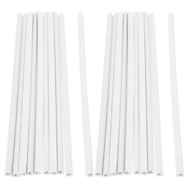 DOITOOL 20pcs Folder Lever Paper Fasteners Office Binding Supplies Binding Accessories Slide Bar Office Binder Supplies Paper Binding Cover Binding Spines Plastic White