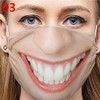 2 Pack Funny Masks Washable & Reusable Funny Face Mask