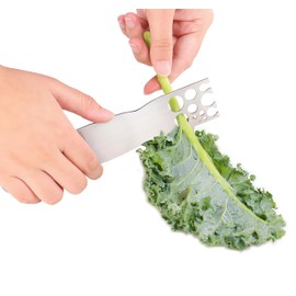 Stainless Steel Leaf Herb Stripper, LooseLeaf Kale, Chard, Collard Greens Kale Razor and Kitchen Herb Stripper