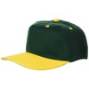 SSK BC062 Square Bill 6-Way Baseball Cap, green x yellow