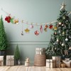 Hanging Photo Display with 15 Clips, 67 Inch Boho Wooden