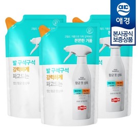Aekyung Labsin Antibacterial Foot Shampoo Refill 400ml x3 / 애경 랩신 항균 풋샴푸 리필 400ml x3개