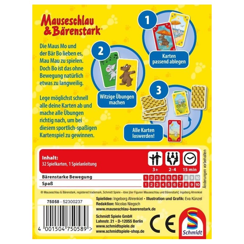 Schmidt Spiele 75058 - Juego de Cartas para niños