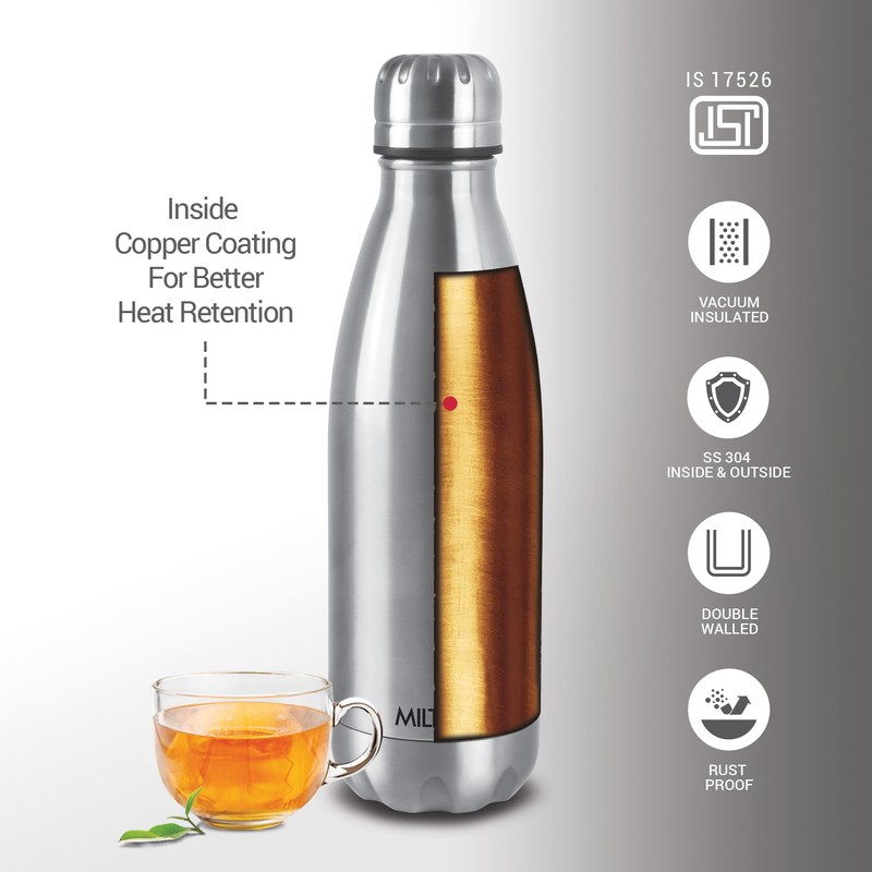 Milton Insulated Water Bottle 1 Liter, Stainless Steel Double Walled