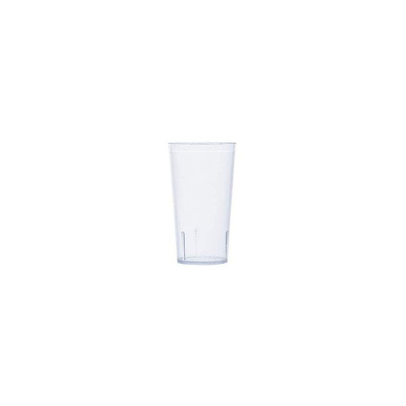 G.E.T. Heavy-Duty Plastic Restaurant Tumblers, 16 Ounce, Clear (Set of