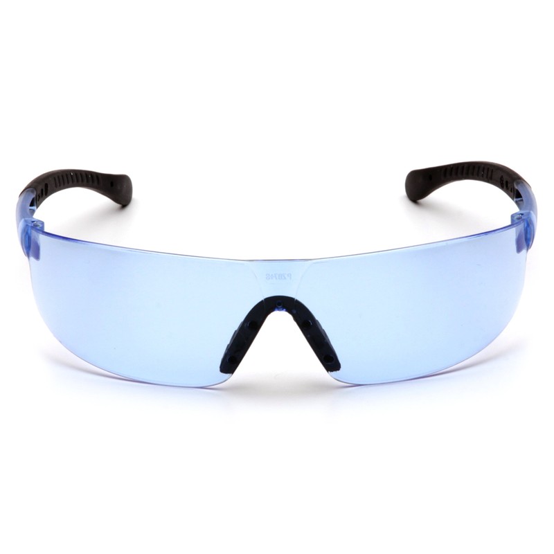 Pyramex S7260S Provoq Safety Eyewear Infinity Blue Lens Black Temples