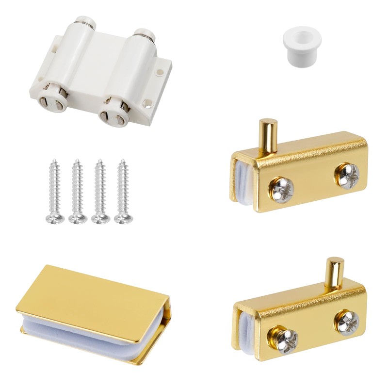 Glass Door Pivot Hinge Glass Door Magnetic Catch with Clamp