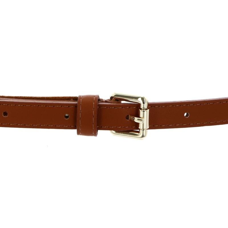 VALENTINO Emma Winter Belt W105 Cuoio/Oro - Can be Shortened,