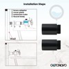 gotonovo 2 Inch Oil Rubbed Bronze Extension Tube for Shower
