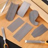 6Pc Shaped Cabinet Scraper Set, 6 Pieces Woodworking Scrapers