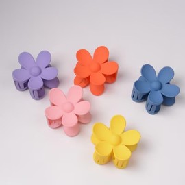 1Pc Purple Flower Hair Clips - Large Cute Claw Clip for Women,Suitable for Thin or Thick Hair,Hair Accessories,Hair Claws