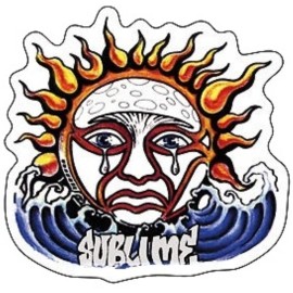 SUBLIME - WEEPING SUN BUMPER STICKER LAPTOP STICKER HARD HAT STICKER HARD HAT