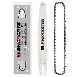 16 Inch Replacement Chainsaw Bar and Chain Combo, 3/8" LP Pitch, 050" Gauge, 55 Drive Links for Stihl MS170 MS180 C MS193 MS200 Poulan PLN3516F McCulloch PM 400